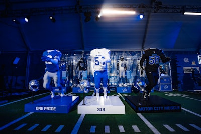 Lions history was on display, including the evolution of the team’s jerseys leading up to the latest uniform that was revealed on April 18.