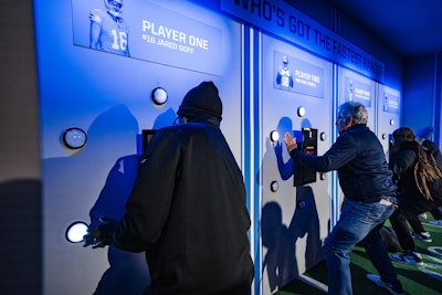 Fans were also able to put their hand-eye coordination to the test through games such as Reaction Relay, where they tried to hit as many lights on a game wall as quickly and accurately as possible within 30 seconds.