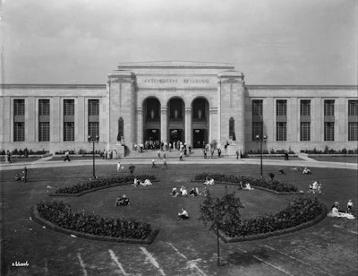 Did you know that the Beanfield Centre's south side (pictured) was originally the main entrance, rather than the current north entrance? The trees and lawns located there now create a hidden oasis on the Exhibition Place grounds.