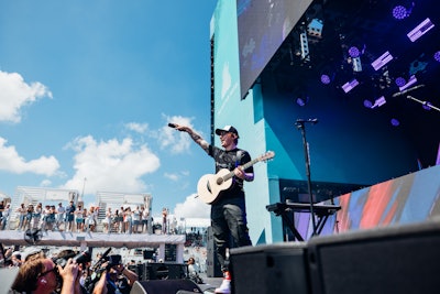 On Saturday, Ed Sheeran treated guests to an exclusive performance as part of the Hard Rock Beach Club’s three-day on-site music program.