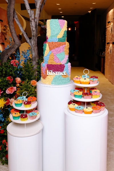 A colorful, branded cake continued the furry theme.