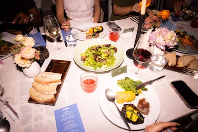 Guests also gathered for nightly dinners.