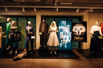 Costumes from the highlighted series were on display.