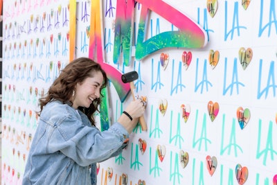 LA culture was explored via artwork from artists such as Mister Cartoon, Smile South Central and Art Rebel's Healing Heart.