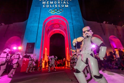 In a fun look at the city's entertainment industry and the date of the Fourth of May - often known as Star Wars Day because of the famous film line 