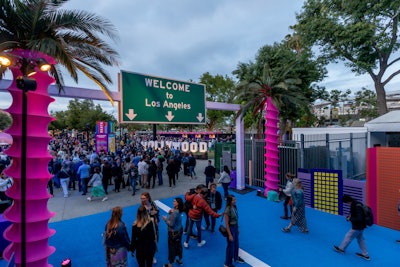 The moment of entry was designed as a highway to create the feeling of being transported to the different cities that make up LA County.  