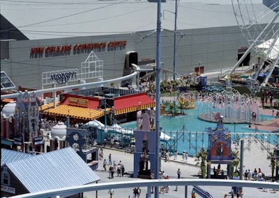 New Orleans Ernest N. Morial Convention Center served as the 1984 Louisiana World Exposition's 300,000-square-foot Great Hall, which hosted many of the event's state and corporate exhibits.