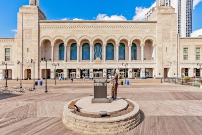 Jim Whelan Boardwalk Hall, located right on the famous Atlantic City Boardwalk, was the city's primary convention venue until the Atlantic City Convention Center opened in 1997.