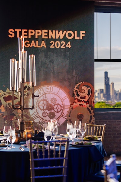 'With the amazing skylines of the city framing the incredible design by Jeffrey Foster and highlighted by Revel Decor, the space really added to the ambiance,' said Courtney M. Anderson, donor engagement director for Steppenwolf Theatre Company.