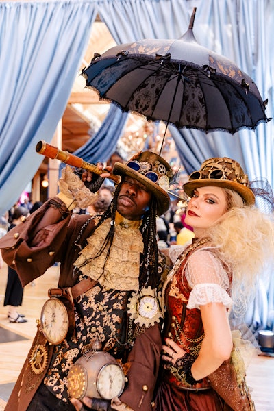 Interactive entertainers provided by Stage Factor greeted guests and posed for photos.