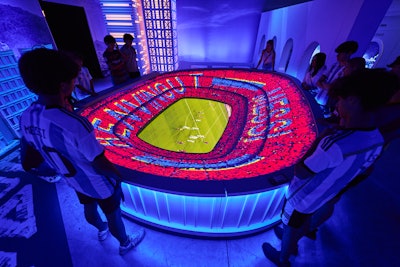 “We were inspired by the richness of the different eras, countries, and contexts in which Messi evolved throughout his life. The man himself, his values, his discipline, his kindness, his devotion truly inspired the team,” Ruel said. “The creative approach was based on a hero journey, where each zone was developed like a scene in a movie.”