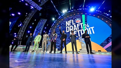 Prospects took to the stage at the Draft Theater.
