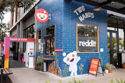 At this year's SXSW, Reddit took over South Austin restaurant Two Hands. Along with programming, the space served food and drinks that were recommended by fellow Redditors.