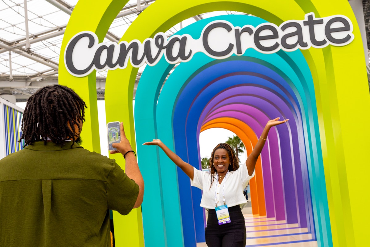 Behind the Scenes at Canva Create | BizBash