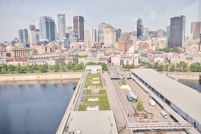This year, C2 was held at the Grand Quay of the Port of Montreal, which featured views of the St. Lawrence River.