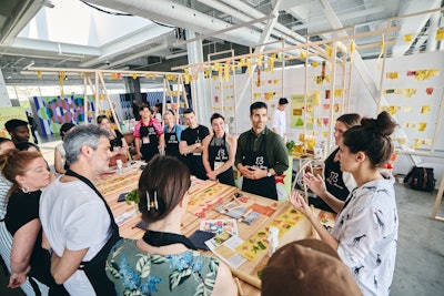 A lab, led by CEO of Better Being Shi Diwen Zhu, chef Michael Ho, and co-founders of Nüense Melissa St-Louis and Fran Delhoume, used the metaphor of preparing a lasagna to explore neurodiversity and promote inclusion through collective effort.
