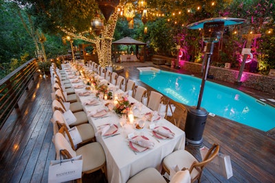 Guests were invited to explore the property and the home of the late Harry Houdini, along with two more photo moments evoking the characteristics of the micellar technology. Directly following the event, the brand hosted a private dinner party for Hollywood's elite and the NAOS executive team.