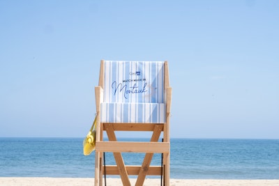 When asked about the inspiration behind the event’s super-cute Match Made in Montauk tagline, Witkes told BizBash: “[It was] a mixture of alliteration and playing off of the location. The trip provided guests with the opportunity for product trial and educational programming, which allowed guests to depart Montauk knowing which CeraVe product was their ideal match, a ‘Match Made in Montauk.’”