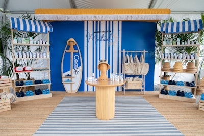 Gurney’s played host to a CeraVe Farmers Market throughout the event—where guests were invited to grab a tote and stock up on beach essentials. There were also Stoney Clover Lane travel pouches and a custom embroidery station courtesy of Klein Designs on site to craft a memorable keepsake.