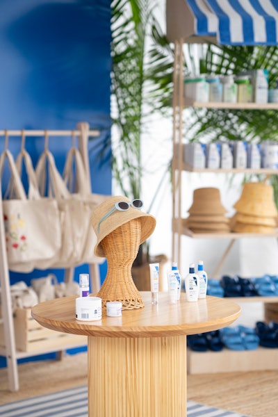 This CeraVe Farmers Market at Gurney’s was Witkes’ personal favorite touchpoint, as it “offered guests the chance to browse and shop a wide range of CeraVe products along with summer essentials including Birkenstocks and Quay sunglasses.”