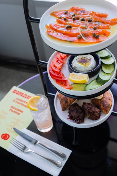 Organizers created an on-site restaurant specifically for the event, providing a unique setting for attendees to meet and interact.