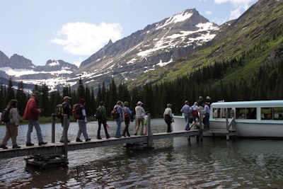 Historic boat tour, anyone? This is another must-do activity for groups in Glacier National Park.
