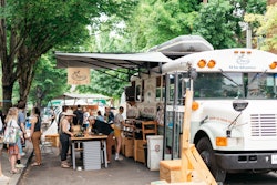 Like previous years, outdoor footwear brand Chaco has hit the road with its vintage school bus.