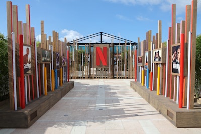 Throughout the space, guests experienced vignettes inspired by some of Netflix's biggest titles as well as various meeting areas and food and beverage stations.