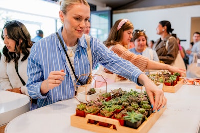 Throughout the activation, guests were engaged through a variety of experiences including succulent-designing and book-related vignettes, a live DJ, and floral arrangements for perfect photo ops. Guests also enjoyed mocktails from Joan’s on Third.