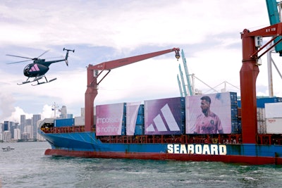 Adidas’ Branded Helicopter Welcomes Lionel Messi to Miami