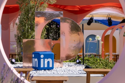LinkedIn's Cannes presence was designed and produced by Bait Shoppe for the second year.