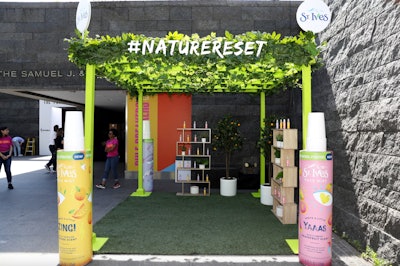 In 2019, Bustle's Rule Breakers Festival also leaned into misting stations to beat the Brooklyn heat: At a St. Ives activation, festivalgoers cooled down at the refreshing misting spots shaped like oversize products. See more: Bustle's Rule Breakers Festival Attracts Millennial-Minded Brands