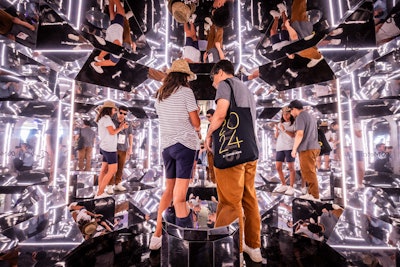 Guests experienced bespoke-to-Cannes activations featuring the latest in AI, Reels, Ray-Ban Meta smart glasses, and Meta Quest 3 mixed reality VR.