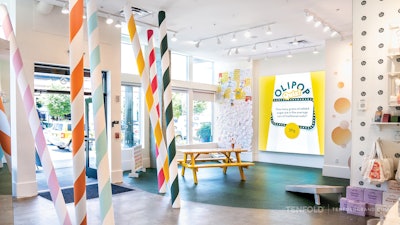 When not working with buttoned-up corporations, insurance firms, and the like, TENFOLD also creates eye-catching moments for brands like Little Words Project and popular prebiotic soda brand Olipop (pictured).