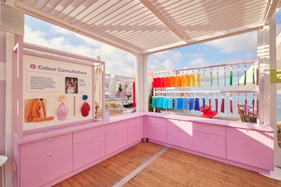 Guests could also get personal color consultations with expert Siân Clarke, who curated special hues based on individual hair colors and skin tones.