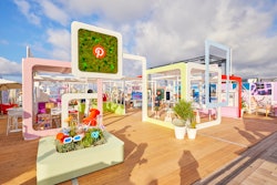 The colorful, immersive space invited attendees to step inside a real-life version of the platform, emphasizing its ability to take users from inspiration to action.