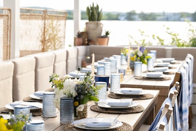 Themed cocktails throughout the event played to CeraVe’s summertime theme, such as the Sunshine Shield Spritz, made with Le Moné lemon aperitif, prosecco, and orange bitters. The final foodie affair of the event was a farewell breakfast hosted at Gurney’s Scarpetta Beach.