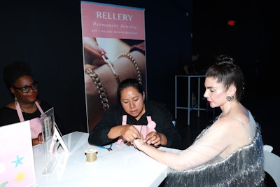 Brooklyn-based jewelry brand Rellery provided guests with permanent jewelry.