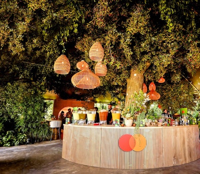 The Recording Academy’s Grammy House returned for its second consecutive year in February. Presented by Mastercard, the immersive pop-up in downtown Los Angeles gathered music makers, culture creators, and rising industry leaders for three days of programming. Within the space, Mastercard created the Secret Garden, a lounge and interactive exhibit for guests and talent to relax and network in. The garden theme was inspired by Mastercard's Priceless Planet Coalition, which aims to preserve the environment through the restoration of 100 million trees in five years. Mastercard worked with marketing partner R&CPMK and fabrication partner Unboxed Group on the space.