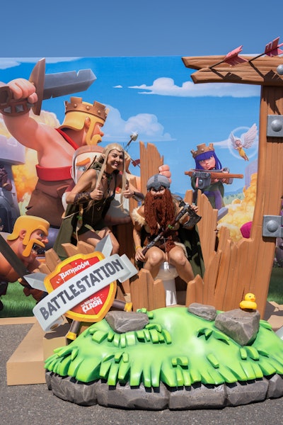 Guests could also use to the space to check out the game with free Wi-Fi, or enjoy a 'gram-worthy outhouse photo op.
