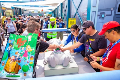 Other spaces included an American Dad-themed space, where attendees were asked to help put Roger the Alien back together after he’d been dissected by the CIA. The 'Operation'-inspired challenge also gave fans a chance to take a photo with “Roger’s Golden Turd.” There were also sweet treats from The Simpsons’ “LardLad Donut Factory,” a recording studio inspired by Bob’s Burgers, and much more.