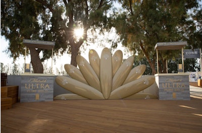 Michelob Ultra Pure Gold Surfboard Installation