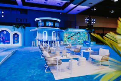 One of the touchpoints: this 'Cabani Manis' station. Here, guests could indulge in nail art inspired by the unique styles of WNBA players.