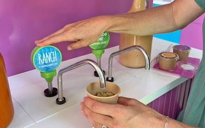 Dips and sauces are on tap.