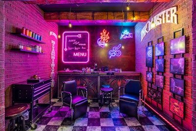 Also on site? An Ink Master-inspired tattoo parlor, where fans could get airbrushed tattoos inspired by Paramount+’s featured shows and films.