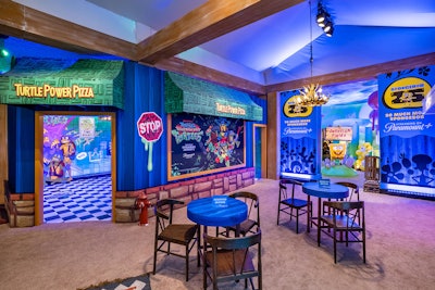The Lodge also brought the love story between pizza and Tales of the Teenage Mutant Ninja Turtles to life with Turtle Power Pizza. The pizza parlor was decked out with illustrated stylings to welcome guests into the world of the new series.