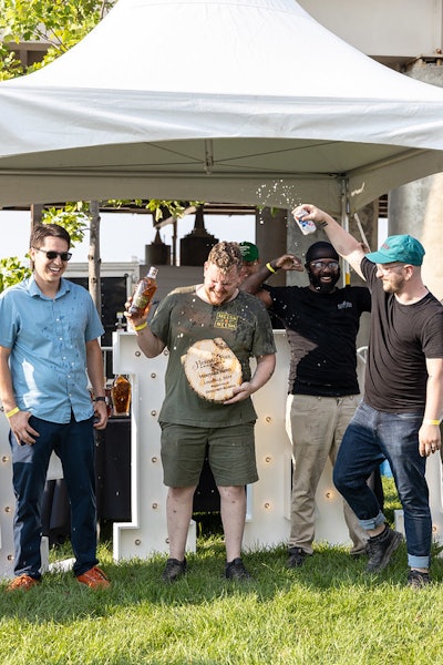 Noam Bilitzer of MeeshMeesh was crowned the Heritage Hero of Louisville for his lamb merguez laffa.