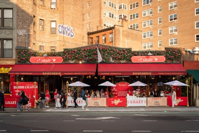 Lillet transformed West Village eatery Boucherie into a charming bistro like those seen on the show.