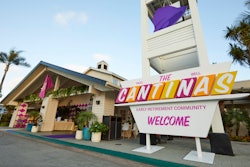 The footprint featured a kitschy vibe with Palm Springs-inspired, midcentury-style signage.