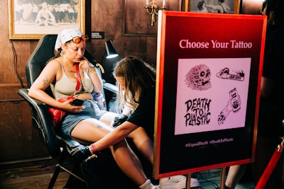 Produced by Live Nation, the activation also featured airbrush tattoos, horoscope readings, a string quartet, and a custom scent that permeated the air.